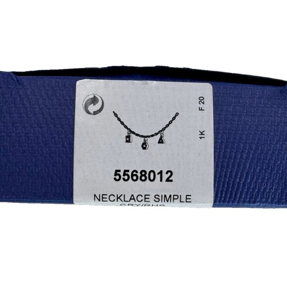 Swarovski The Elements Necklace with 3 Pendants 5568012 NEW NIB - Picture 5 of 7